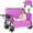 Purple + Steel, variant on 3-in-1 Convertible Folding Utility Wagon with Bench Seat, 500 LBS Heavy-Duty 180L Large Capacity All-Terrain Beach Cart for Camping, Garden, Sports & Grocery, Dark Blue