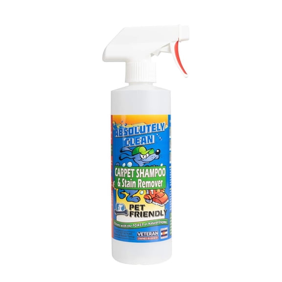 AMAZING CARPET SHAMPOO FOR PETS - Natural Enzymes Remove Most Stains in Just 60 Seconds - Dog & Cat Urine, Vomit, Bile, Feces, Grass, Blood, Drool & More - Made in USA - Vet Approv