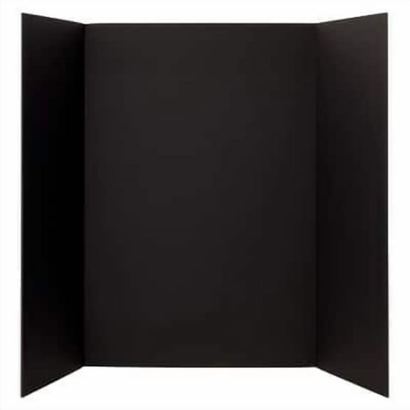 12 Pack: Black 36" x 48" Foam Tri-Fold Display Board