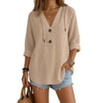 thumbnail image 3 of GZWYHT Linen Hoodie Women Summer Hoodies for Women Long Sleeve Swimsuit Cover up Swim Cover up Top Beachy Shirts for Women Gauze Coverups for Women Beige L, 3 of 9