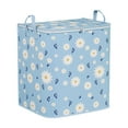 thumbnail image 2 of Uutvery 140L Heavy Duty Storage Bag,Daisy Storage Bins,Foldable Closet Organizer,Large Capacity Storage Bag with Zipper,Double Zipper Comforter Storage Bag Under Bed Storage Moving Bags, 2 of 7