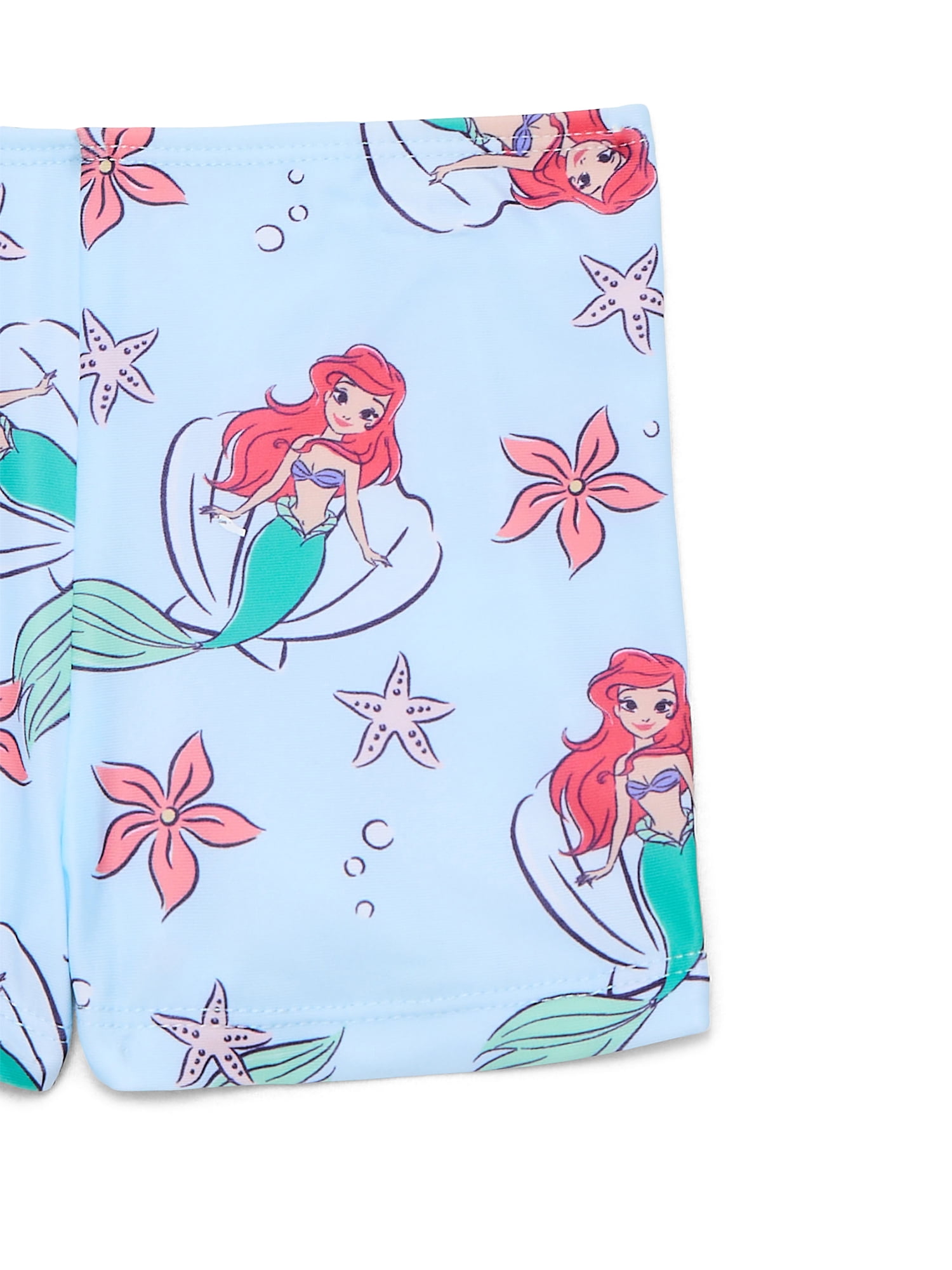 Character Toddler Girl Rash Guard and Bikini Swimsuit Set, 3-Piece, Sizes 2T-5T