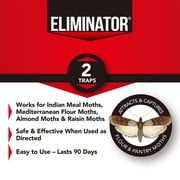 Eliminator Pantry Moth Traps, Pheromone Moth Traps, 2 Pack