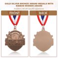 thumbnail image 4 of Bowling Games Copper Award Medals with Ribbons, Winner Medals Prizes for Competitions Sports Copper, 4 of 7