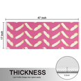 thumbnail image 5 of Kitchen Rugs Sets Of 2,Pink and Yellow Feather Pattern Anti Fatigue Kitchen Mat Rugs Non Slip Washable,Decorative Kitchen Floor Mats for Kitchen,Sink,Laundry,17"X47", 5 of 5