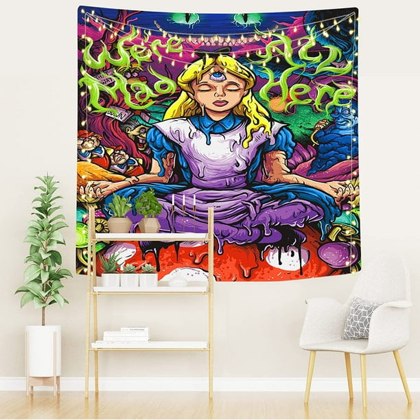 Tapiz de pared Alicia en el país de las maravillas Alicia Kingsleighs 150x150 cm