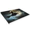 thumbnail image 2 of 16x24 inch Moon Night Flying Witch Canvas Hanging Picture,Home Living Room,Kid Room,Cafes,Bar Wall Decor Oil Paintings Canvas,Enchanting Moon Night Flying Witch Art Decoration Poster Prints, 2 of 6