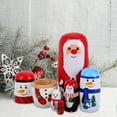 thumbnail image 4 of 1 Juego de muñecas rusas Matryoshka, muñecas navideñas de madera de 6 capas, 4 of 8