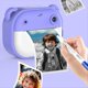 thumbnail image 5 of Cámara de Impresión para Niños 1080P Cámara Dual Cámara Imprimible con un Solo Toque de 240 MP con 2 Rollos de Papel de Impresión de 57x25 mm Azul, 5 of 8
