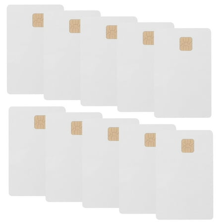 

10pcs White Card With Chip Hotel Key Card Blank Intelligent Card Accessory