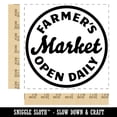 thumbnail image 2 of Farmer's Market Open Daily Square Rubber Stamp Stamping Scrapbooking Crafting - Medium 1.75in, 2 of 7