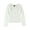 White - 102, variant on Aeropostale Womens Crochet Back LS Embellished T-Shirt, Black, Juniors, Small