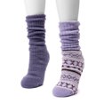 thumbnail image 4 of MUK LUKS Women's Tall Slouch Cabin Socks, 2-Pack, OSFM, 4 of 5