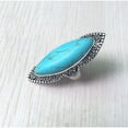 thumbnail image 3 of Anillo Vintage Salvador Turquesa Ovalada Bohemia, 3 of 9