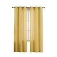 thumbnail image 2 of Natural Linen Blend Textured Grommet Window Curtain Panels for Kitchen Living Room Bedroom Farmhouse Window Treatment Drapes, 37x54/37x63/37x72/37x84/37x90/37x95 inch, 2 Panels, 2 of 9