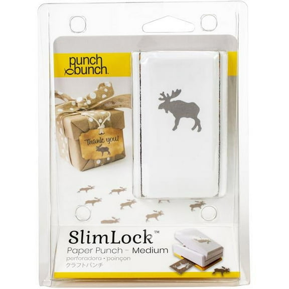 Punch Bunch SlimLock Medium Punch-Moose 1"X.75"
