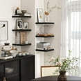 thumbnail image 4 of Floating Shelves for Wall, 48"W x 9"D x 1.5"H, 1 Pack of Long Wall Mounted Engineered Wood Shelves with Invisible Brackets for Living Room, Bedroom, Bathroom, Kitchen Decor and Storage, Black, 4 of 14