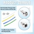 thumbnail image 4 of 4 Pcs Cuttable Foam Suction Tube Foam Cannon Straw and 2 Pcs Stainless Steel Filter Balls for Most Foam Guns, High Pressure Car Wash Machines,Adaptation Tools, 4 of 7