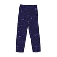 thumbnail image 3 of Lsque Glittering Purple Starfield Print Men's Pajama Pants, Lounge Pant - Comfortable Home Wear,Elastic Waistband, Stylish Design-Large, 3 of 9