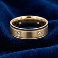 thumbnail image 4 of Pompeii Mens 14K Yellow Gold Diamond Comfort Fit 6mm High Polished Wedding Band Ring New, 4 of 5