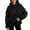 Black, variant on Fgnfyis Women's Oversized Hoodie Pullover Hooded Sweatshirts Comfy Casual Loose Winter Navy XXL