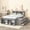 Gray, variant on Harper & Bright Designs Full Size Platform Bed with Bookcase Headboard, Wood Platform Bed with Drawers and Bed End Storage Case, Espresso