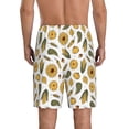 thumbnail image 4 of Lsque Cartoon Corn Pumpkin Sunflower Mens Sleep Pajama Shorts,Short Pajama Pants, Cotton Ultra-Soft Knit-3X-Large, 4 of 9