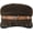 Dark Brown-bull, variant on Punk Newsboy Cap Y2K Studded Hat Leather Rivet Beret Hat Flat Top Cap for Women
