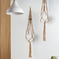 thumbnail image 4 of Flower Pot Hanger Hanging Macrame Durable Home Room Wall Braided Flowerpot Net Bag, 4 of 5