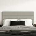 thumbnail image 4 of Home Design Etta King Upholstered Headboard with Channel Tufting and Foam Padding, Warm Gray, Easy assembly, 4 of 6