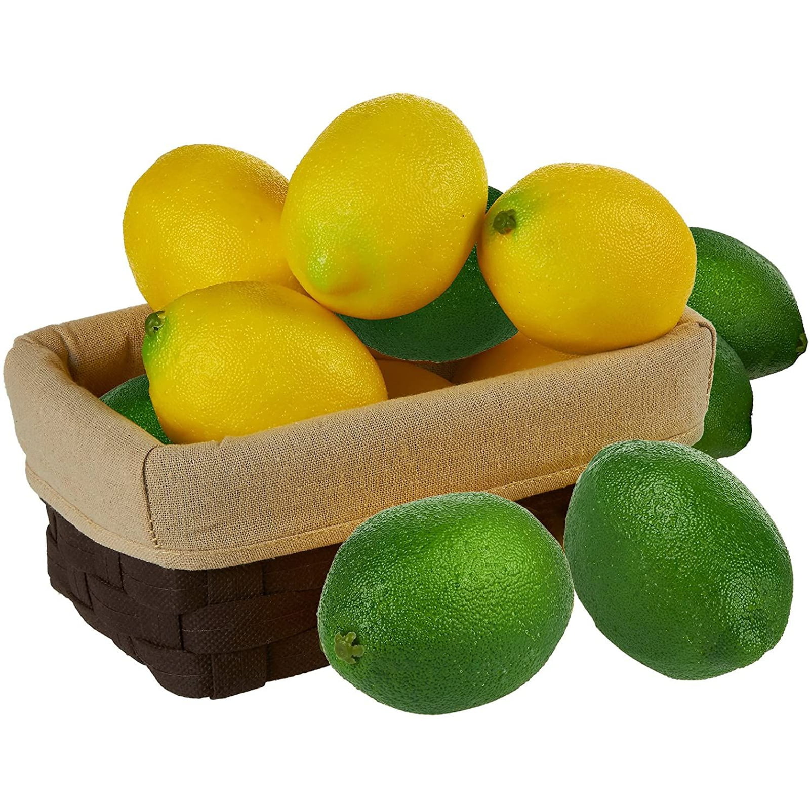 6x Realistic Lifelike Artificial Plastic Lime Lemon Fruit Fake Home Decor N2P7 