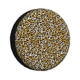 thumbnail image 1 of Fotbe Leopard Funda de Llanta de Repuesto con Estampado, Engrosada, Ajuste Universal para Jeep, Remolque, RV, SUV, Camión-17 inch, 1 of 6