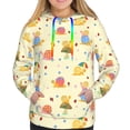 thumbnail image 3 of KLL Colorful Cartoon Snail for Womens Pullover Hoodie with Pocket Hooded Long Sleeve Shirts Sweatshirt for Women-X-Large, 3 of 7