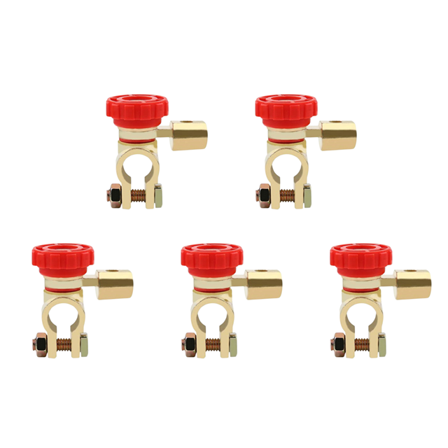 Interruptor Corte Rápido Aislador Desconexión Antifugas Accesorios para Automóviles (rojo)