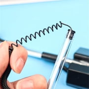 Zeiwohndc Gel Ink Pen Black Netural Pen with Adhesive-backed Base for Bank Office Hotel
