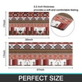 thumbnail image 7 of Red Boho Tribal Diamonds and Rectangles Pattern Kitchen Rugs Sets Of 2,Anti Fatigue Kitchen Mat Rugs Non Slip Washable,Decorative Kitchen Floor Mats for Kitchen,Sink,Laundry,17"x30"+17"x47", 7 of 7