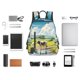 thumbnail image 4 of Disketp Countryside Farm Cow Mochila Ligera e Impermeable, Mochila de Día Resistente para Viajes, Senderismo y Uso Diario para Hombre y Mujer, 4 of 7