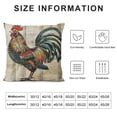 thumbnail image 6 of Acheng Pillow Covers Vintage Farmhouse Rooster with Lettering Throw Pillow Covers Poultry Chicken Decorative Pillowcase Cushion Cover Home Sofa Set of 2  White, 6 of 6
