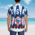 thumbnail image 6 of Daiia Cute Gnomes in USA Hawaiian Shirt for Men Gentle Cotton Regular Short Sleeve Casual-XX-Large, 6 of 9