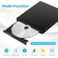 thumbnail image 4 of External DVD Optical Drive, USB 3.0 Type-C DVD Player with 4 USB Ports and SD Card Reader, Portable Disk Drive, Compatible Laptop Desktop PC Windows MacBook Mac Linux/OS, 4 of 8