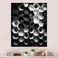 thumbnail image 2 of Designart Abstract Geomtric Black And White II Canvas Wall Art, 2 of 5