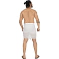 thumbnail image 4 of HAPPY BAY Men's Pareo Holiday Beach Wraps Stylish Bathing Suit Sarong One Size Pearl, Solid Summer Vacation Aloha, 4 of 5