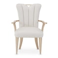 thumbnail image 5 of Michael Amini La Rachelle Dining Arm Chair in Champagne Ivory Jacquard Set of 2, 5 of 12
