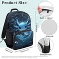 thumbnail image 7 of Yuyamidu Blue Axolotl Backpack for Girls Boys Lightweight Junior High School Bags Large Capacity Casual Daypack Travel Organizer Shoulder Bags,17 Inch, 7 of 7