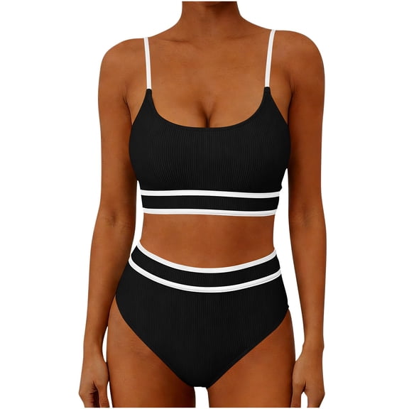 Warop Women's Two-Piece Bikini Set, with Removable Padding, Sporty Swimwear for Beach and Swimming