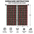 thumbnail image 2 of Blackout Kids Curtains,Red and Green Plaid Christmas Snow Pattern Childrens Insulated Curtains Set Of 2,Bedroom Essentials,Toddler Room Decor 42"x84", 2 of 5