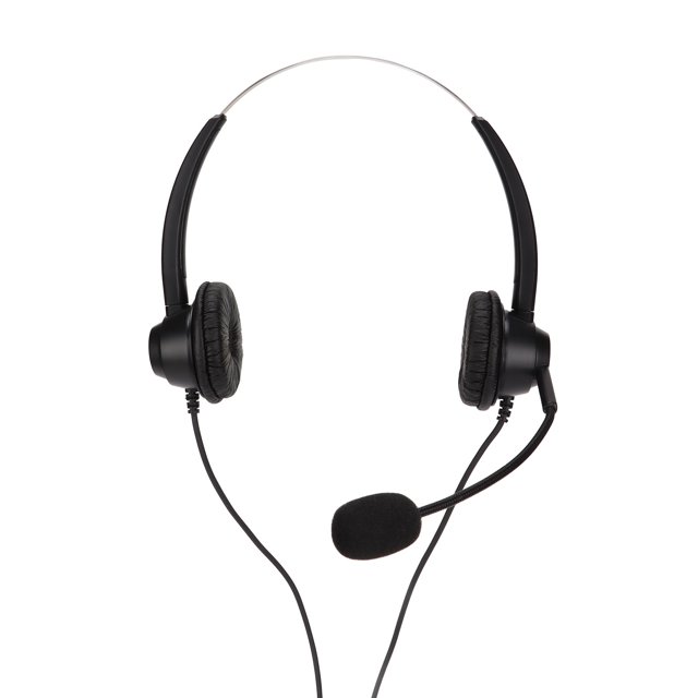 Auriculares Servicio Al Cliente Auriculares Cancelacióna de Ruido RJ9 Auriculares Telefónicos Con Cable Binaurales Con Micrófono para Teléfonos Voip