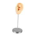 thumbnail image 2 of Modelo de oreja de silicona perforable, oreja falsa, reutilizable, realista, soporte de acero inoxidable. Piel izquierda, 2 of 9