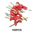 thumbnail image 2 of ziyahi 100 Pcs Attaches de Sac en ABS Élégantes Attaches Décoratives pour Sacs à Cônes Torsadés Attaches de Sac Torsadées Rouges 100 Pcs, 2 of 6