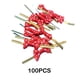 thumbnail image 5 of Toystoory 100 piezas de bridas decorativas 100 piezas de bolsas de cono dulce solución de sujeción bolsas y corbatas de cono dulce Artesanía rojo 100 piezas, 5 of 6